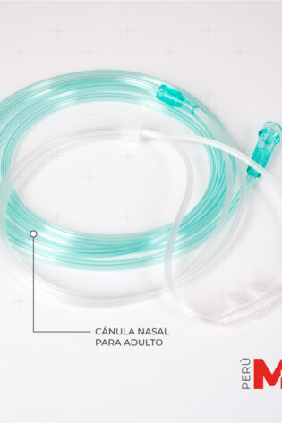 Cánula nasal para oxigenoterapia o terapia con oxígeno