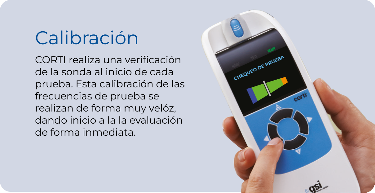 calibración - gsi corti - tamizaje auditivo