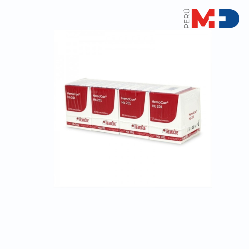 Microcubetas HEMOCUE HB201+ x 100 UNID (Incluye IGV)