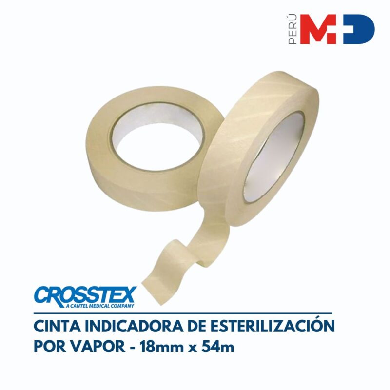 Cinta indicadora de esterilización por vapor CROSSTEX