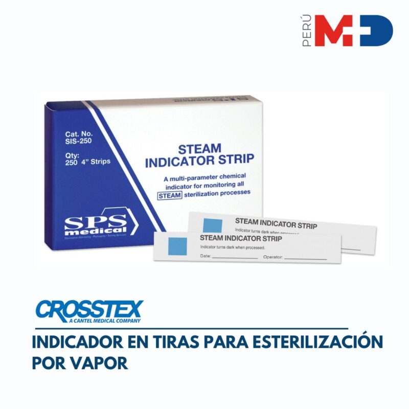 Tiras indicadoras para esterilización por vapor