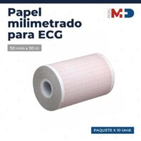 Papel para ECG 50mm - Pack x 10 rollos