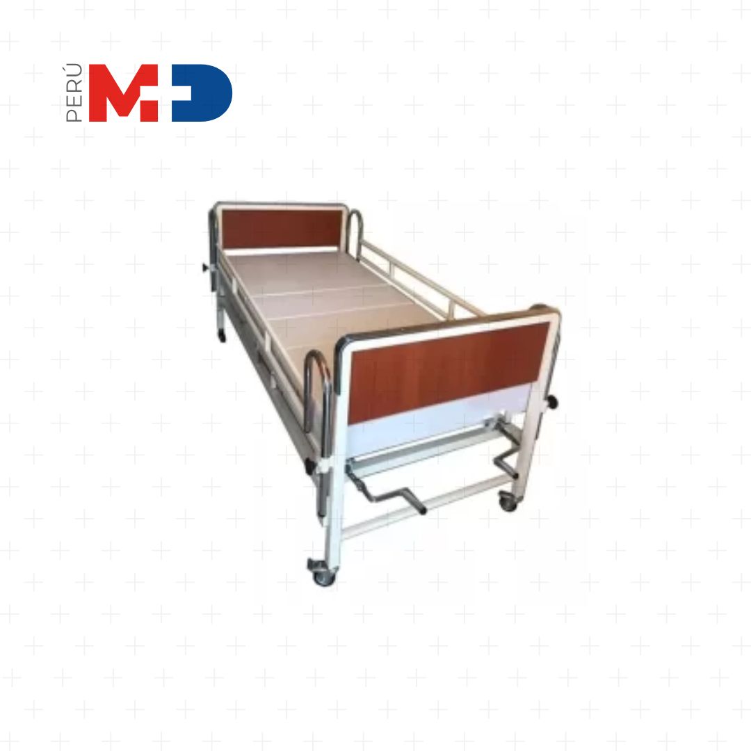 Cama Clínica Mecánica Somier de Plancha Regulable