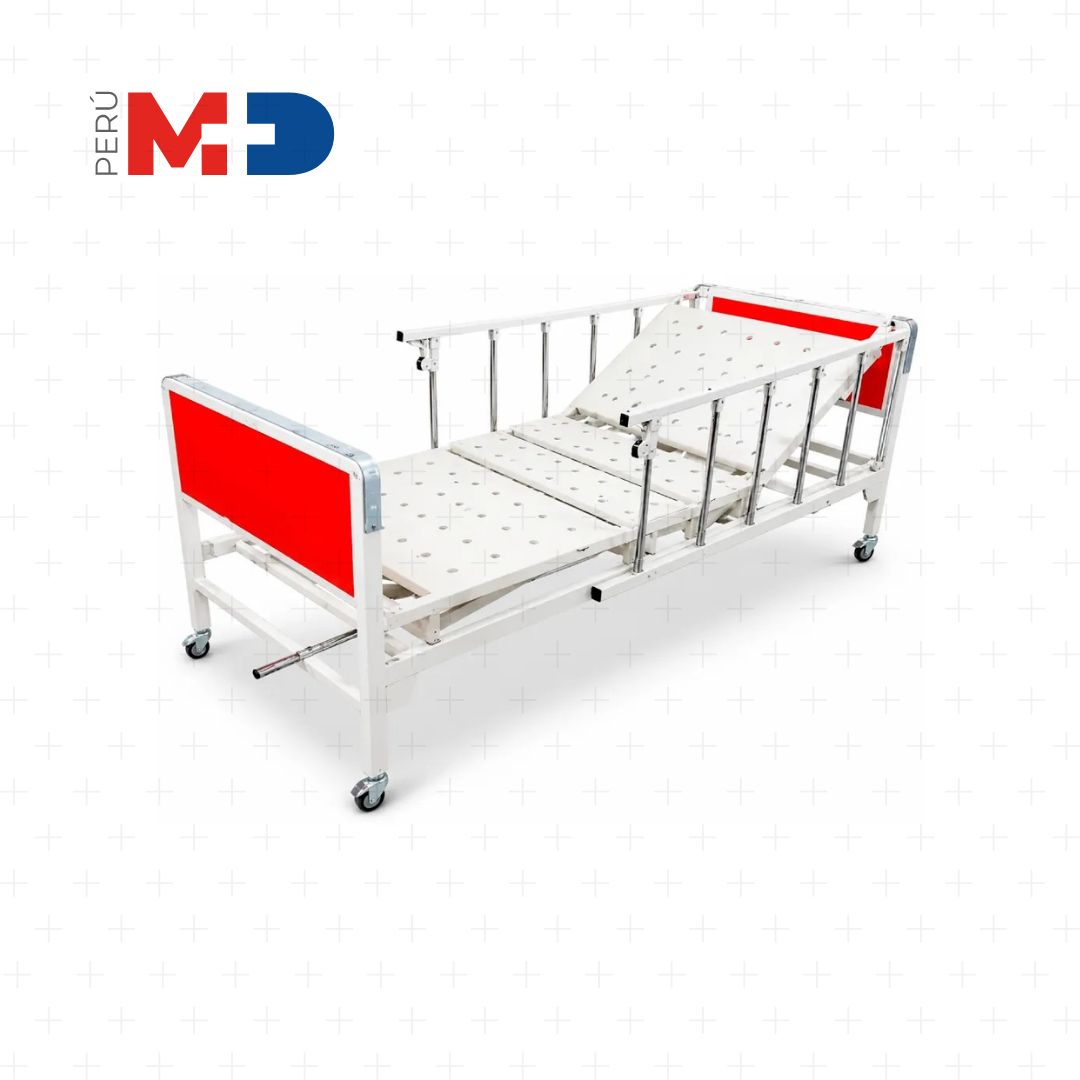 Cama Clínica Mecánica Somier de Plancha Abatible