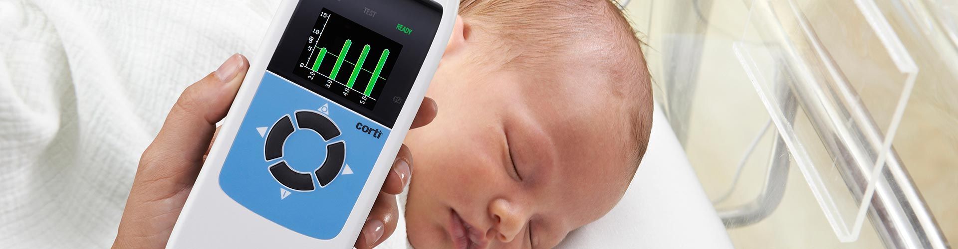 Prueba de tamizaje auditivo neonatal con equipo de emisiones otoacústicas