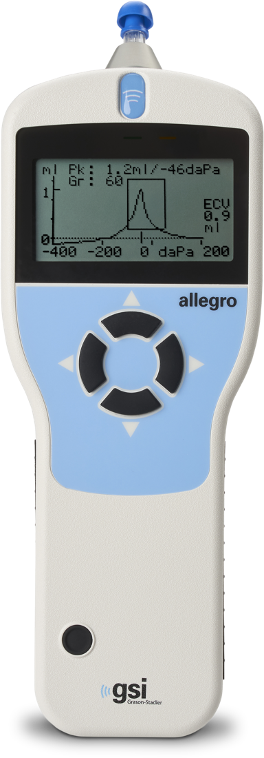 GSI Allegro, vista frontal con pantalla