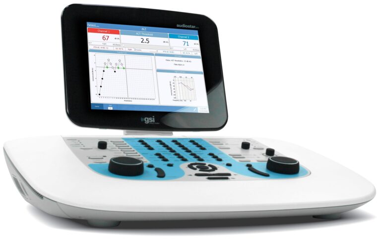 GSI AudioStar Pro | Audiómetro clínico de 2 canales | MD Perú GSI AudioStar Pro, vista angular