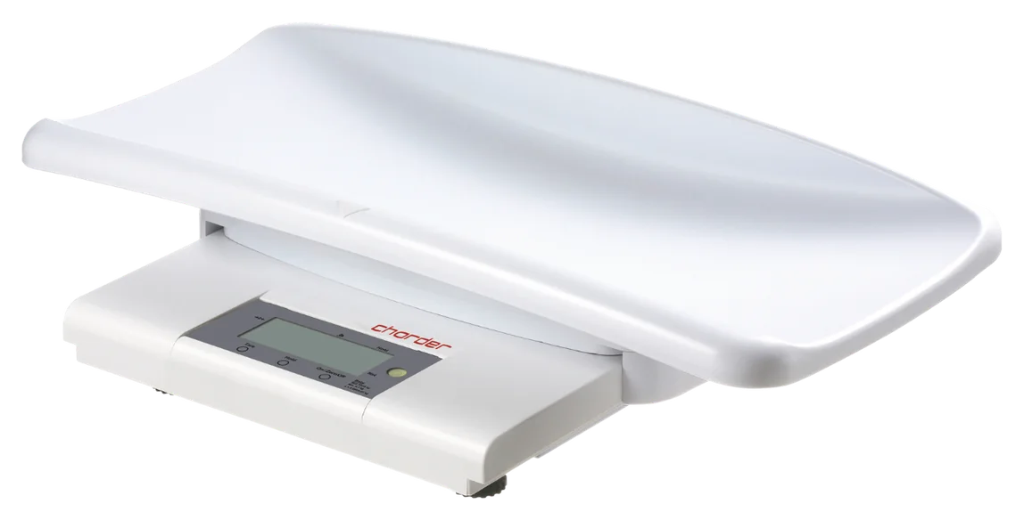 Balanza pediátrica neonatal Charder MS4200 con bandeja extraíble y pantalla LCD