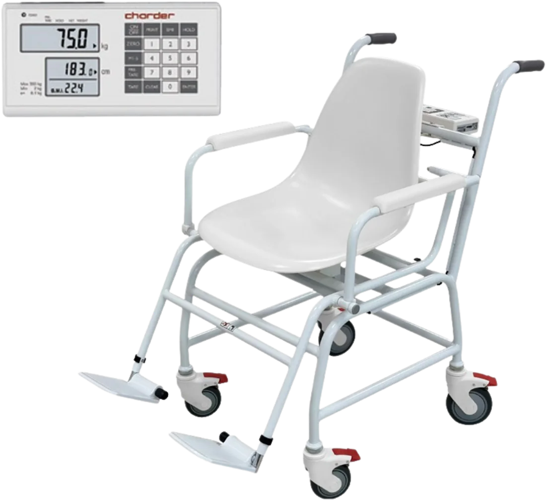 Charder MS5410 | Balanza tipo silla 300 kg Balanza tipo silla Charder MS5410 de 300 kg con indicador digital