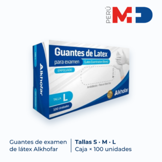 guantes latex alkhofar tallas