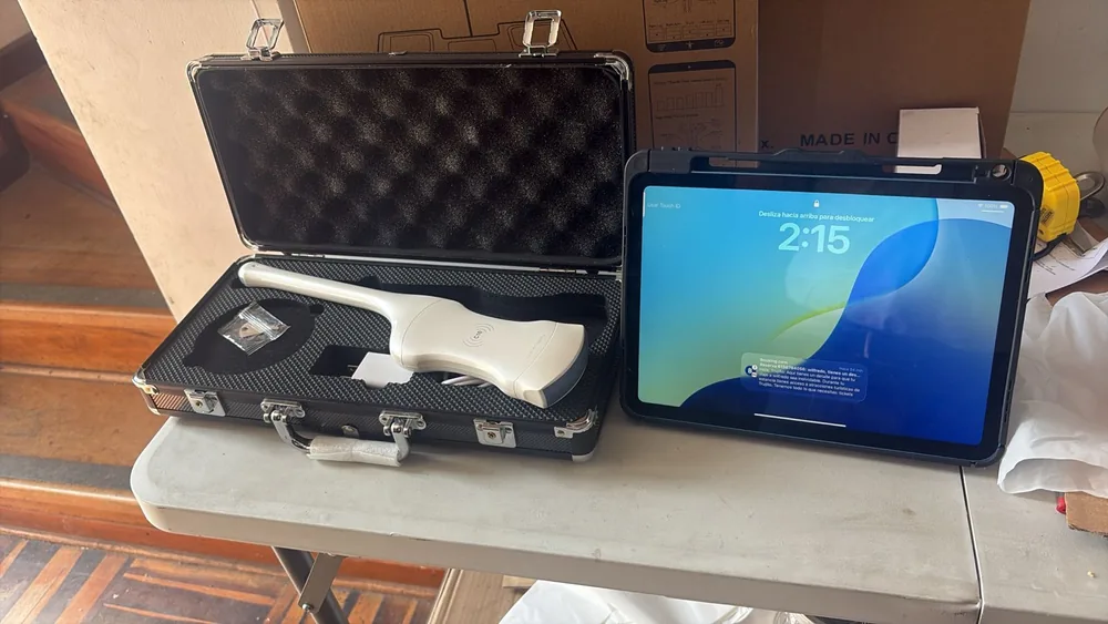 Ecógrafo ginecológico de mano KONTED C10QT, 2 en 1 Ecógrafo KONTED C10QT con tablet y estuche