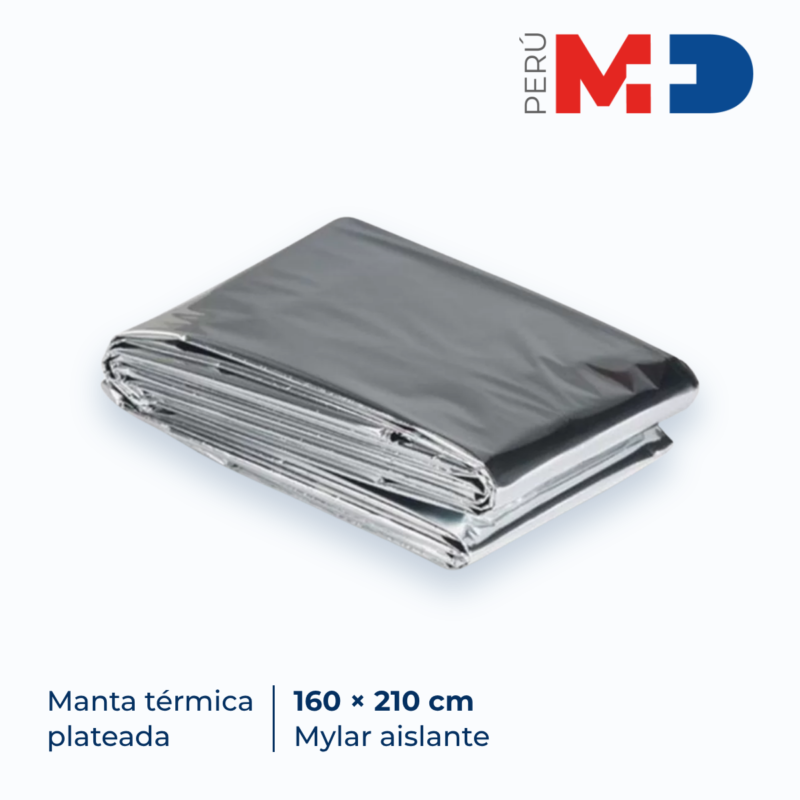 Tienda online de dispositivos médicos Manta Térmica Plateada 160 × 210 cm